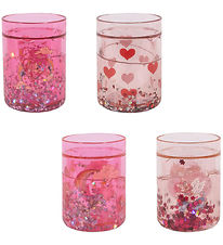 Konges Sløjd Glitter Kopper - 4-pak - Pink Mix