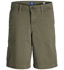 Jack & Jones Shorts - JpstTony - Dusty Olive/Stiching w. Dtm