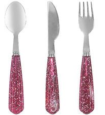 Konges Sløjd Glimmerbestik - 3 Dele - Sparkling Sangria