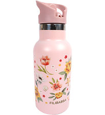 Filibabba Termoflaske - Rustfrit Stål - 350 ml - Ocean Blossom