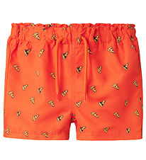 Name it Badeshorts - NmmZeus - Red Orange
