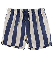 GANT Badeshorts - Dusty Navy m. Striber