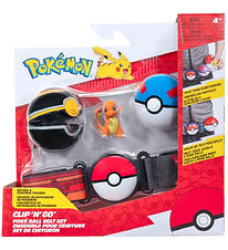 Pokémon Sæt - Clip 'N' Go Belt - Charmander m. Poké Balls