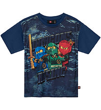 LEGO® Ninjago T-shirt - LWTaffy 302 - Mørkeblå m. Print