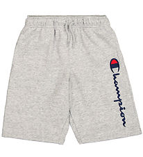 Champion Shorts - Grå Meleret m. Logo