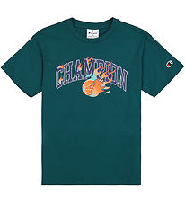 Champion T-shirt - Grøn m. Logo