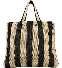 Rosemunde Taske - Hand Bag - Solid Nature/Black Stripe