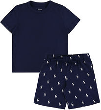 Polo Ralph Lauren Nattøj - Newport Navy m. Logoer