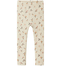 Name It Leggings - Rib - NmfPosana - Peyote Melange m. Glimmer