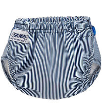 Konfidence Blebadebukser - e-Flex Splashy - Stripe Blue/White