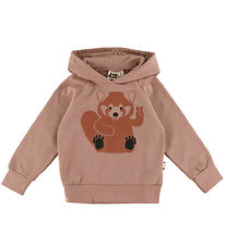 DYR-Cph Hættetrøje - Dyrbellow - Rose Beige Peace Roed Panda
