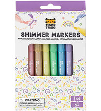 Tiger Tribe Tuscher - Shimmer Markers - 6 stk