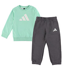 adidas Performance Sweatsæt - I BL FT JOG 240 - SEFLAQ/WHITE