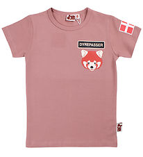 DYR-Cph T-shirt - Dyrepasser - Rose Beige Roed Panda