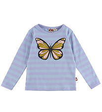DYR-Cph Bluse - Dyrroar - Lila/Baby Blue Sommerfugl