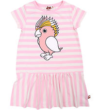DYR-Cph Kjole - Dyrzanzi - Pastel Pink/Chalk Papegoeje