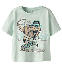 Name It T-shirt - NmmVanyo - Honeydew/Dino