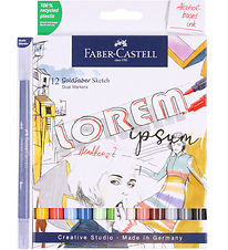 Faber-Castell Tusser - Goldfaber Sketch Marker - 12 stk