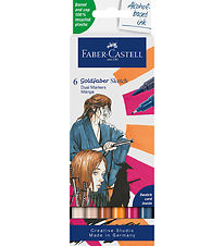 Faber-Castell Tusser - Goldfaber Sketch Marker Manga - 6 stk
