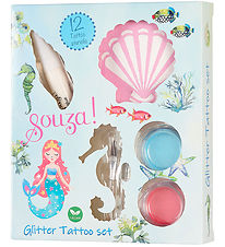 Souza Tatoveringssæt - Glitter - Havfrue