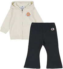 Champion Sæt - Cardigan/Bukser - Off White/Sort