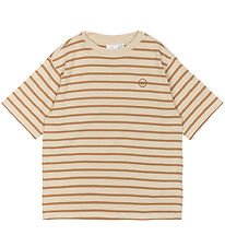 The New T-Shirt - TnNero - Indian Tan Striped