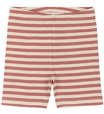 The New Siblings Cykelshorts - TnstFro - Rib - Old Rose Striped