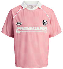 Jack & Jones Polo - JcoLido - Pink Icing/Grey Flannel