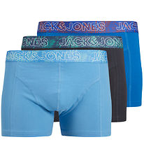 Jack & Jones Boxershorts - 3-pak - JacPeter - Azure Blue/India I