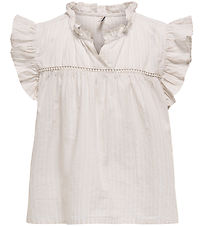 Kids Only T-shirt - KogDaimi - Feather Gray/White