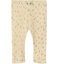 Name It Leggings - Rib - NbfHoise - Sun Kiss m. Blomster