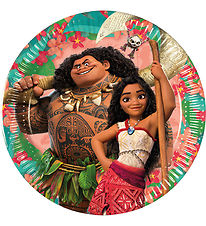 Decorata Party Paptallerkner - 8-pak - 20cm - Moana II