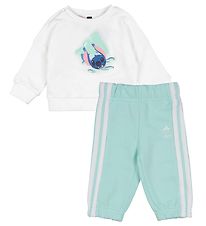 adidas Performance Sweatsæt - I DY LS JOG - WHITE/SEFLAQ