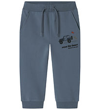 Name it Sweatpants - NmmHekar - Blue Mirage m. Print