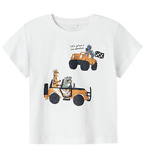 Name it T-shirt - NmmHuggi - Bright White
