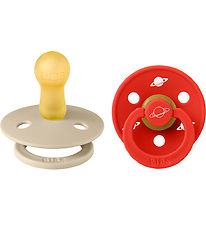 Bibs Colour sutter - Str. 2 - 2-pak - Rund - Planet Nusa - Vanil