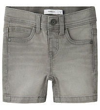Name It Shorts - NmmSilas - Lysegrå Denim