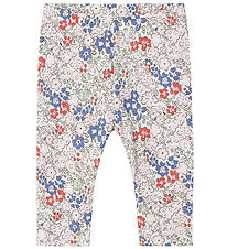 Name It Leggings - Modal - NmfHaile - Bright White m. Blomster