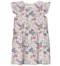 Name It Kjole - Modal - NmfHaile - Bright White m. Blomster
