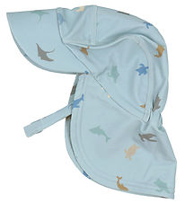 Wheat Badehat - Tonga - UV40+ - Soft Blue Sea Life
