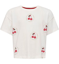 Kids Only T-shirt - KogCharlotte Life - Cloud Dancer/Fruit