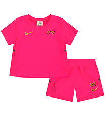 Nike Shortssæt - T-shirt/shorts - Hyper Pink