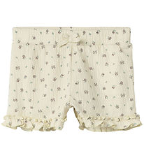 Name It Shorts - NmfJannis - Bleached Sand m. Blomster
