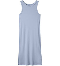 Name It Kjole - NkfHellemie - Rib - Xenon Blue