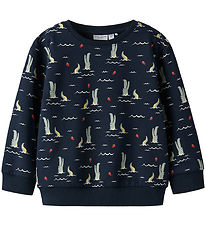 Name It Sweatshirt - NmmVermo - Navy Blazer/Fish alligator