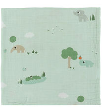 Done By Deer Babysvøb - 120x120 cm - Playground - Blå
