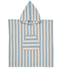 Wheat Badeponcho - Lille - Frotté - Blue Swim Stripe