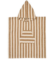 Wheat Badeponcho - Lille - Frotté - Cappucino Stripe