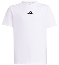 adidas Performance T-shirt - J SL 160 - Hvid/Sort