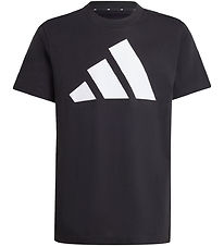 adidas Performance T-Shirt - J BL TEE 160 - Sort/Hvid